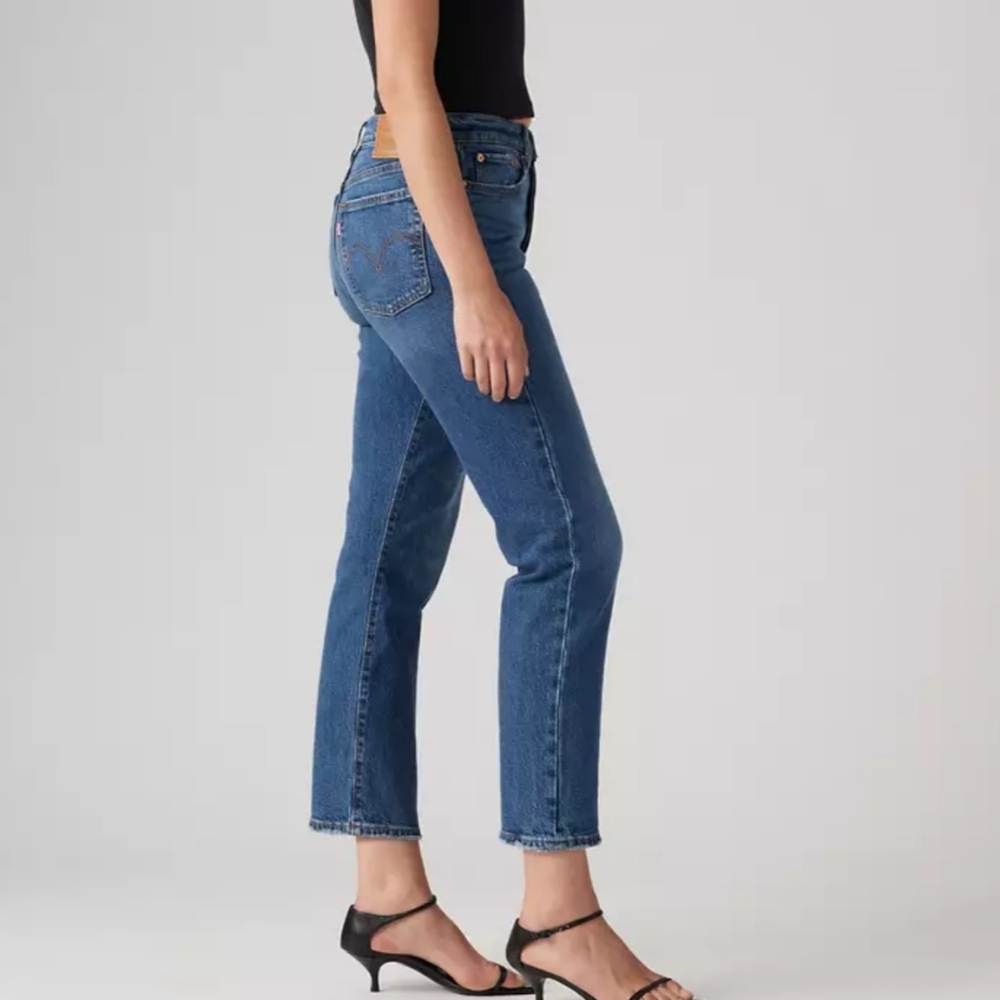 Levi's Jeans Womens Blue Size 26 Wedgie Straight High Rise Denim Button Fly